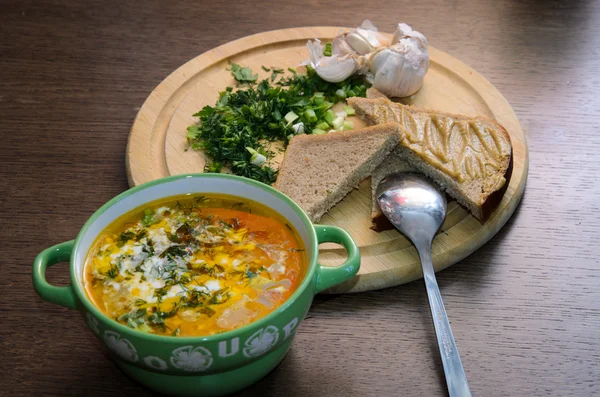 Masadaki çorba kase