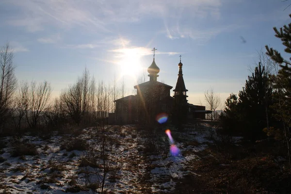 Iglesia Abandonada Rusia —  Fotos de Stock