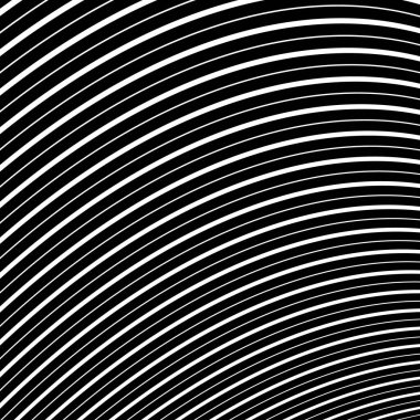 Çapraz beyaz kavisli çizgiler. Optik sanat. Psikedelik efektli dijital görüntü. Vektör çizimi. İzler için ideal, soyut arkaplan, posterler, dövme ve web tasarımı