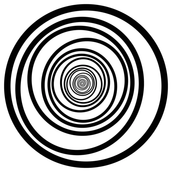 Círculos Negros Rotados Abstractos Ilustración Vectorial Elemento Diseño Para Logotipo — Vector de stock