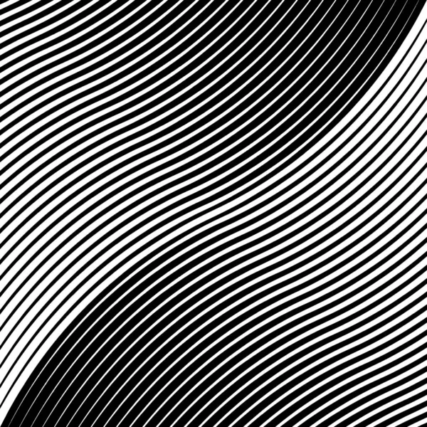 Abstract Golvend Patroon Met Witte Lijnen Optische Kunst Digitaal Beeld — Stockvector