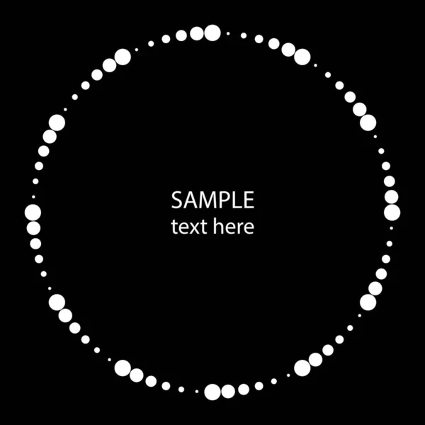 Radial Abstracto Blanco Medio Tono Punteado Forma Elemento Diseño Para — Archivo Imágenes Vectoriales