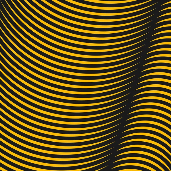 Fondo Abstracto Negro Amarillo Ilustración Vectorial — Vector de stock