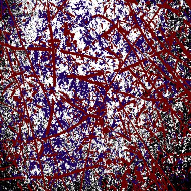 Kırmızı boyalı soyut grunge deseni