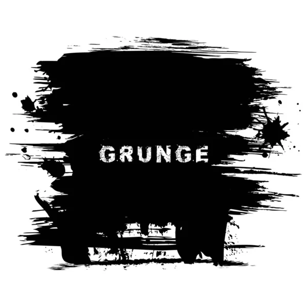 Černá Bílá Grunge Textura Vektorové Pozadí — Stockový vektor