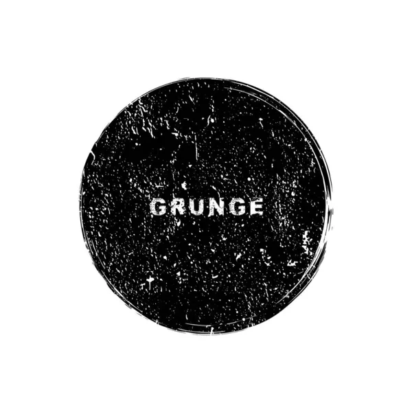 Selo Riscar Grunge Preto Sobre Branco — Vetor de Stock