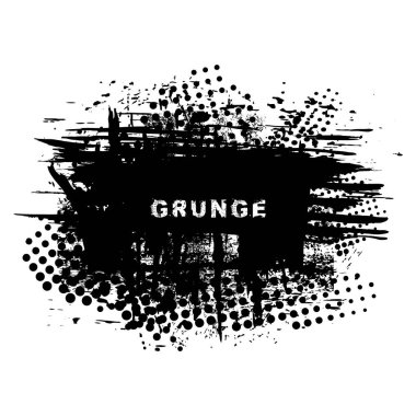 siyah ve beyaz grunge dokusu, vektör arkaplanı