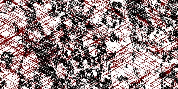 Grungy Overlay Schwarz Und Rot Städtischen Hintergrund Vektorillustration — Stockvektor