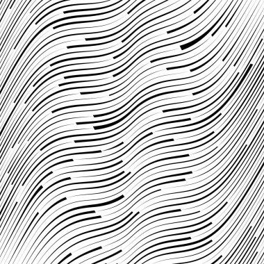 Soyut dalgalar, bozulmuş çizgili vektör duvar kağıdı