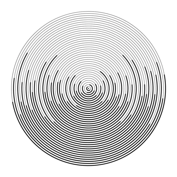 Абстрактна Обернена Кругла Форма Векторні Ілюстрації — стоковий вектор