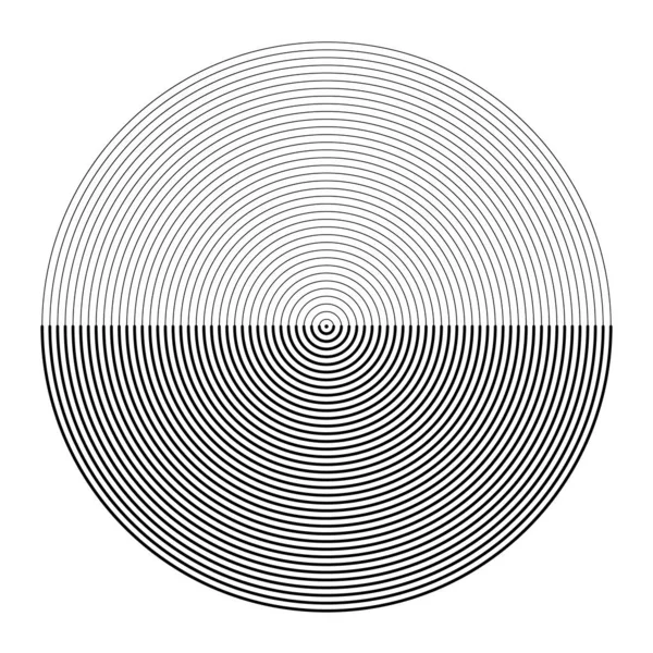 Soyut döndürülmüş yuvarlak şekil, vektör illüstrasyonu