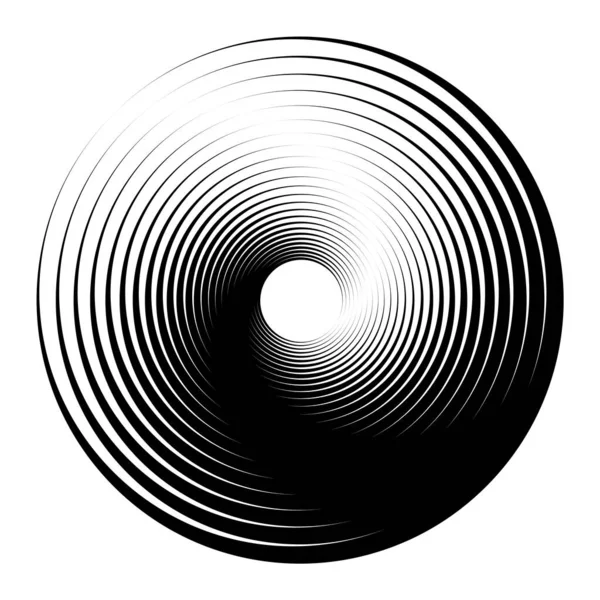 Forme Ronde Tournée Abstraite Illustration Vectorielle — Image vectorielle