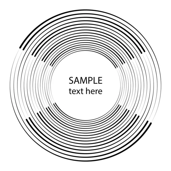 Forma Redonda Girada Abstracta Ilustración Vectorial — Vector de stock