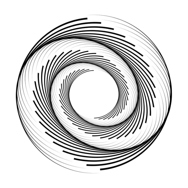 Abstracte Roterende Ronde Vorm Vectorafbeelding — Stockvector