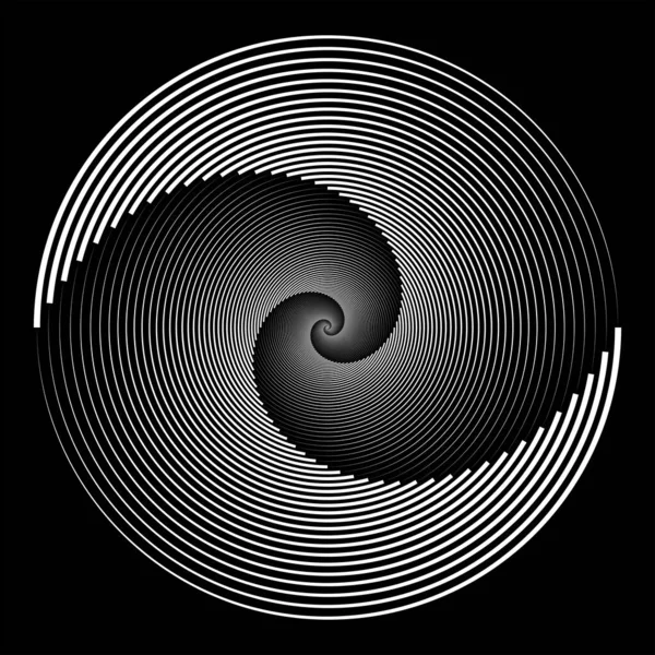 Forme Ronde Tournée Abstraite Illustration Vectorielle — Image vectorielle