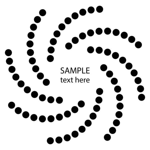 Abstracte Roterende Ronde Vorm Vectorafbeelding — Stockvector