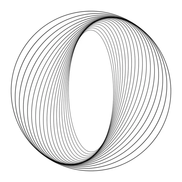 Abstracte Roterende Ronde Vorm Vectorafbeelding — Stockvector