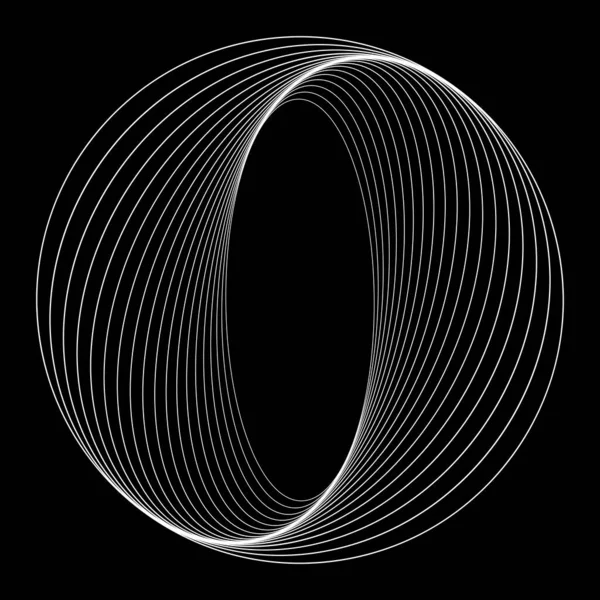 Abstracte Roterende Ronde Vorm Vectorafbeelding — Stockvector