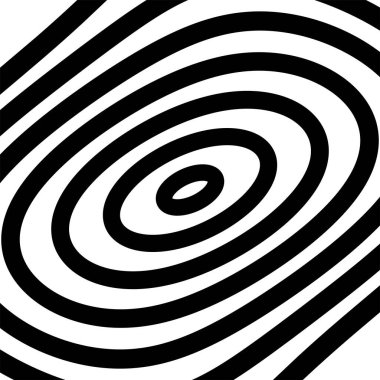 Soyut siyah eşmerkezli çizgiler