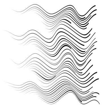 Ok biçiminde siyah hız dalgalı çizgileri