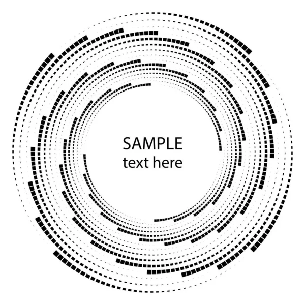 Vórtice Negro Radial Forma Fondo — Archivo Imágenes Vectoriales