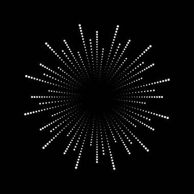 Soyut radyal çizgiler deseni. dairesel dizayndaki radyal çizgiler