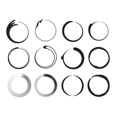 Tasarımınız için yuvarlak çerçeveler dairesi