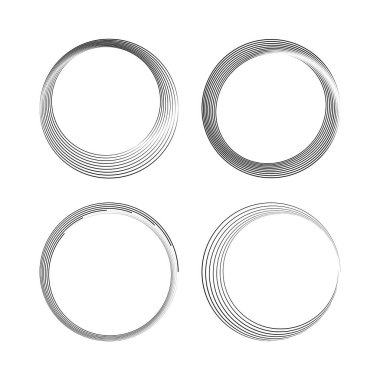 Yuvarlak daire çerçeveleri dizisi