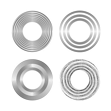 Gümüş dairelerin vektör kümesi