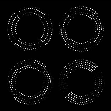 Yuvarlak çerçeveler. vektör tasarım elemanları
