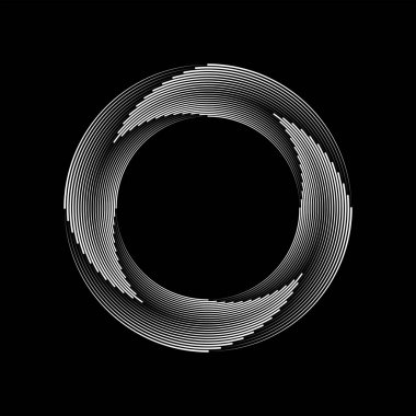 soyut geometrik şekil ve beyaz çizgiler