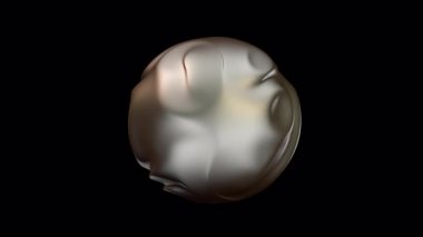 Soyut Sıvı bronz top, kapat