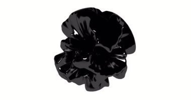 soyut siyah parlak dalgalı şekil