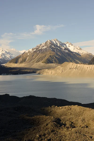 Lago Tasman en moutains — Foto de Stock