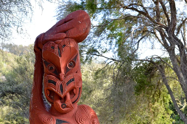Escultura maorí — Foto de Stock