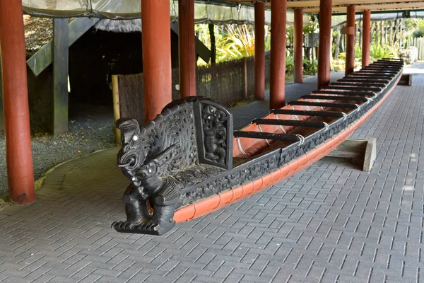 Waka ancient maori boat Royalty Free Stock Images