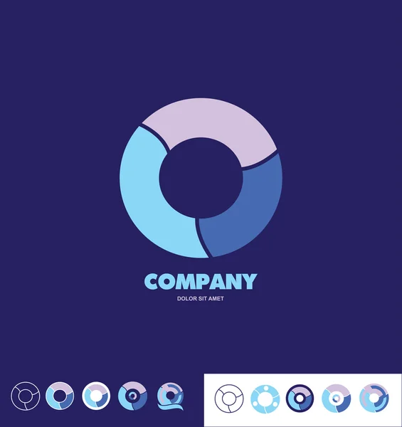 İş daire şirket logosu — Stok Vektör