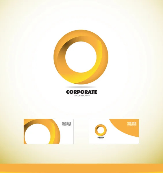 Logo círculo corporativo — Archivo Imágenes Vectoriales