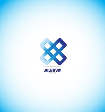 Kurumsal iş soyut çiçek logo simge  