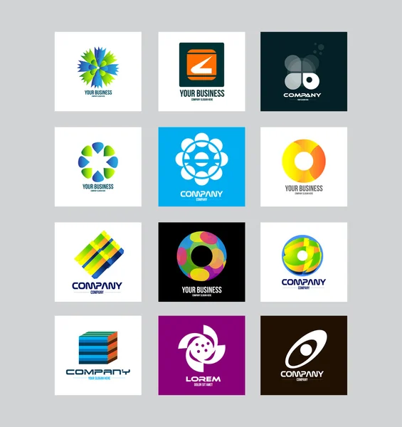 Business företagets logotyp Set — Stock vektor