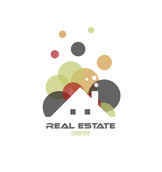 Círculo imobiliário bolha logotipo ícone —  Vetores de Stock