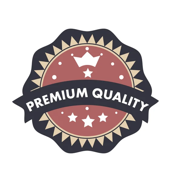 Premium quality text badge label seal retro vintage — Stock Vector