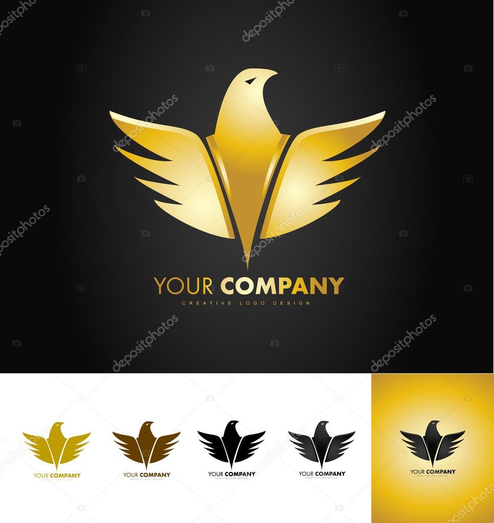 Golden Eagle Bird Logo Design Stock Vector Image By C Dragomirescu Golden Eagle Bird Logo Design Stock Vector Image By C Dragomirescu