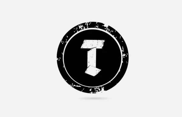Винтажный Алфавит Буква Логотипа Иконка Шаблон Черно Белом Цвете Творческий — стоковый вектор