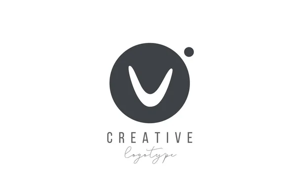 Icono Del Logotipo Letra Del Alfabeto Color Blanco Negro Diseño — Vector de stock