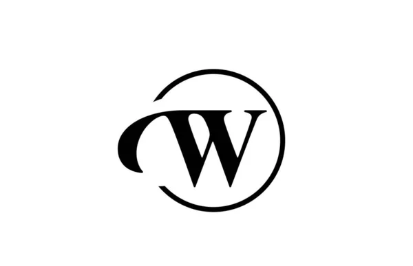 Піктограма Логотипу Літери Простим Чорно Білим Кольором Елегантний Креативний Дизайн — стоковий вектор