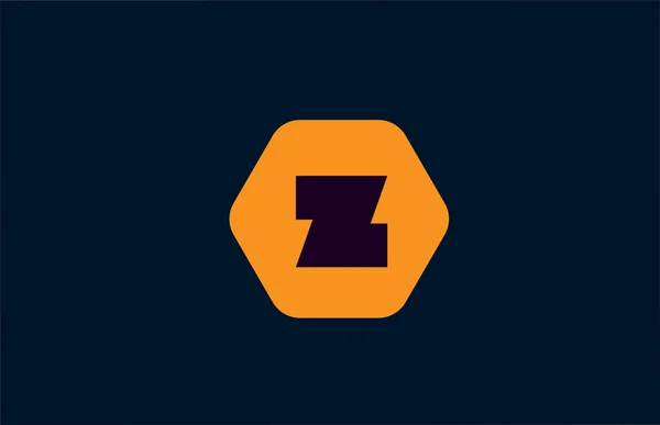 Геометричний Шаблон Значка Логотипу Літери Оранжевий Дизайн Шестикутника Компанії Бізнесу — стоковий вектор