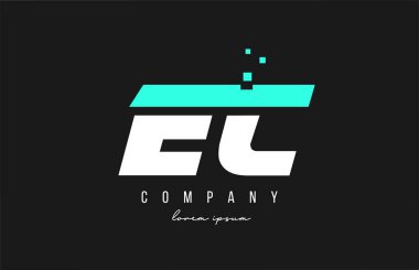 ec e alfabe harfi logo kombinasyonu mavi ve beyaz. İş için yaratıcı simge tasarımı