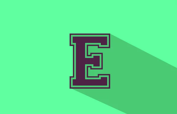 Alfabeto Letra Logotipo Icono Marrón Verde Diseño Creativo Para Empresas — Vector de stock