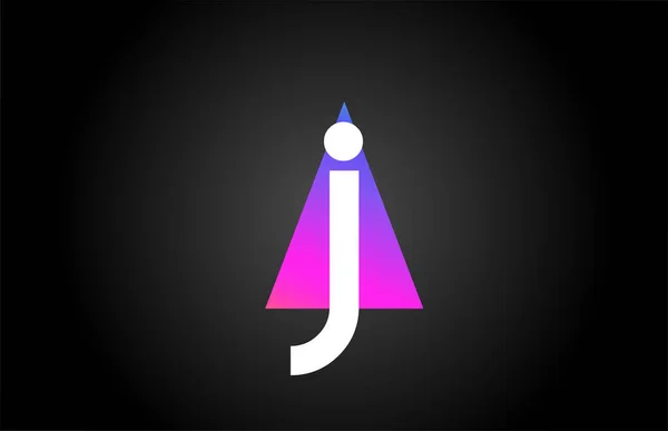 Значок Логотипу Літери Компанії Бізнесу Дизайн Рожевого Синього Трикутника — стоковий вектор